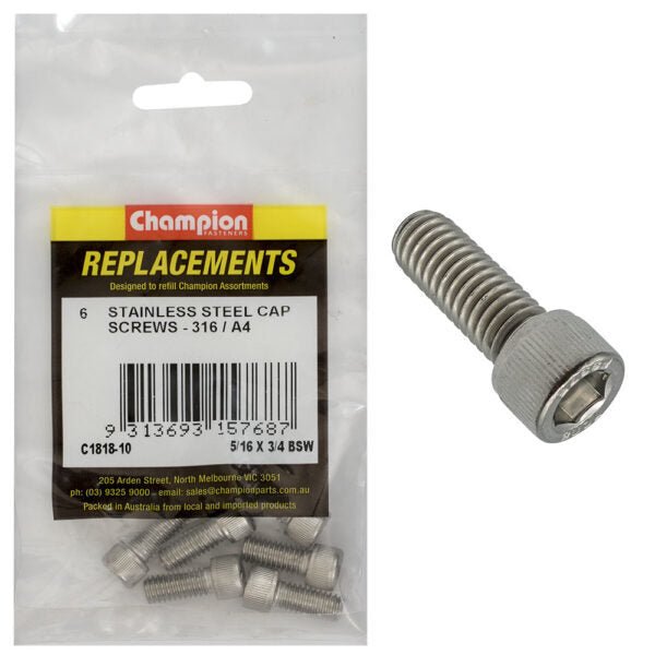 BSW Socket Head Cap Screw (316) Assortment Refill - AIMS Industrial Supplies