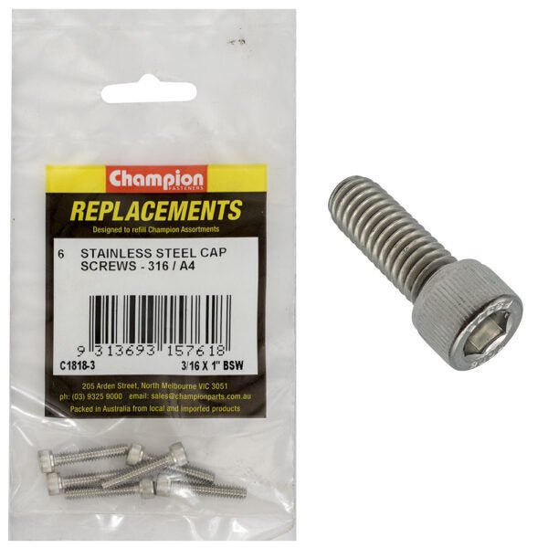BSW Socket Head Cap Screw (316) Assortment Refill - AIMS Industrial Supplies