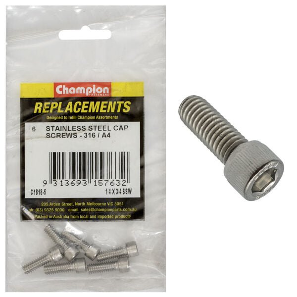 BSW Socket Head Cap Screw (316) Assortment Refill - AIMS Industrial Supplies