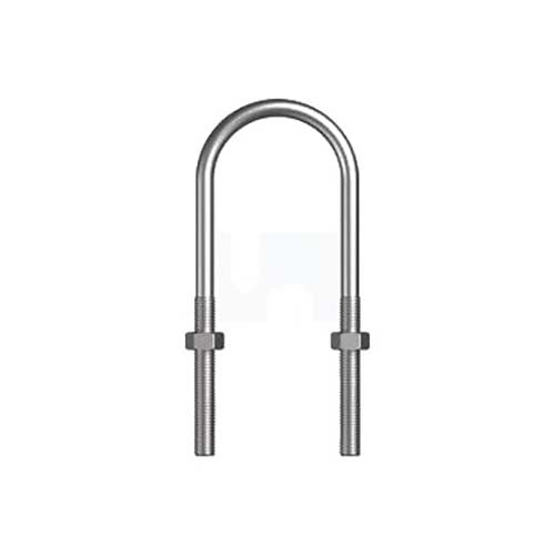 BSW U Bolt Round Kit HEC / Mild Steel Zinc Plated - AIMS Industrial Supplies