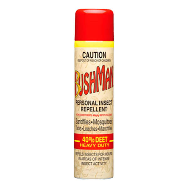 Bushman Personal Insect Repellent Aerosol 40% Deet Heavy Duty 130g