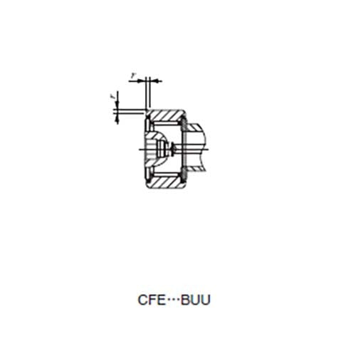 Cam Follower Eccentric Collar Cylindrical Outer Ring - CFE - AIMS Industrial Supplies