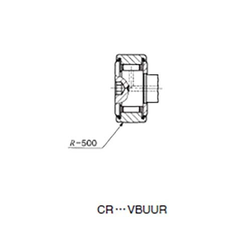 Cam Follower Full Complement 2RS Crowned Outer Ring - CR - AIMS Industrial Supplies