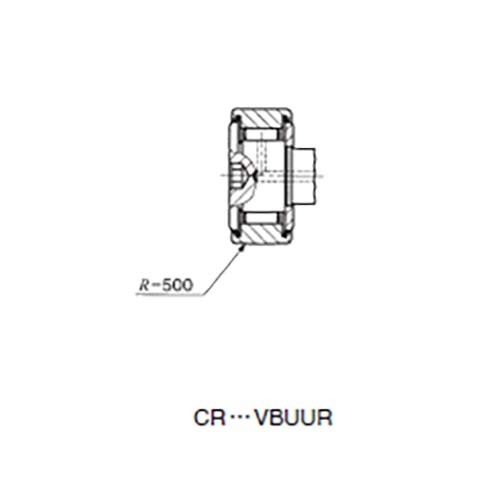 Cam Follower Full Complement 2RS Crowned Outer Ring - CR3