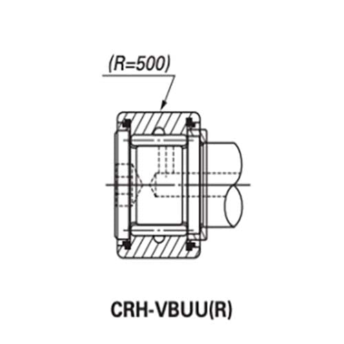 Cam Follower Full Complement Crowned Outer Ring - CRH - AIMS Industrial Supplies