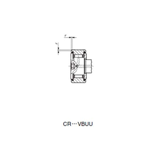 Cam Follower Full Complement Cylindrical Outer Ring - CR - AIMS Industrial Supplies