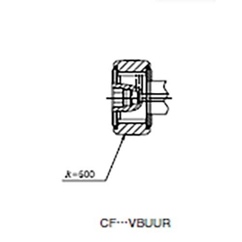 Cam Follower Full Complement Hex 2RS Crowned Outer Ring - AIMS Industrial Supplies
