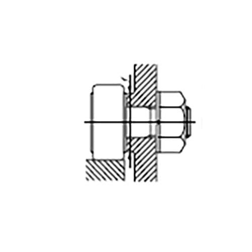 Cam Follower Hex 2RS Crowned Outer Ring (CF) - AIMS Industrial Supplies