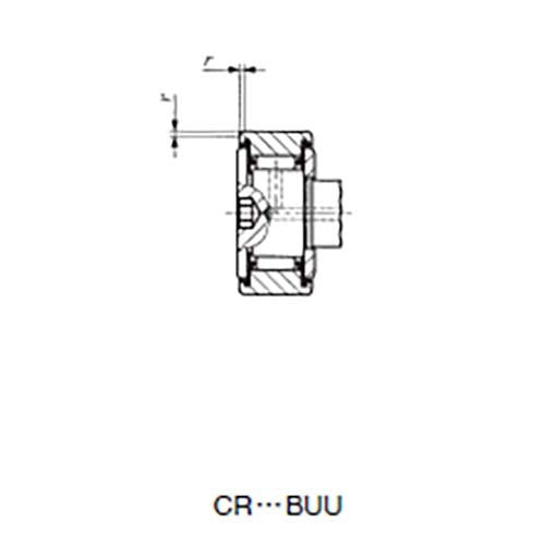 Cam Follower Hex 2RS Cylindrical Outer Ring - CR10 - 1BUU - AIMS Industrial Supplies