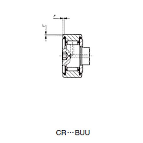Cam Follower Hex 2RS Cylindrical Outer Ring - CR10-1BUU3