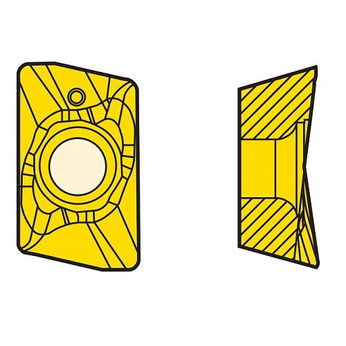 Carbide PVD (M12) Turbo 12 Square Shoulder Milling Insert 2