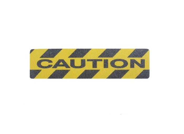 “CAUTION” Strip Self Adhesive 600 x 150mm - AIMS Industrial Supplies