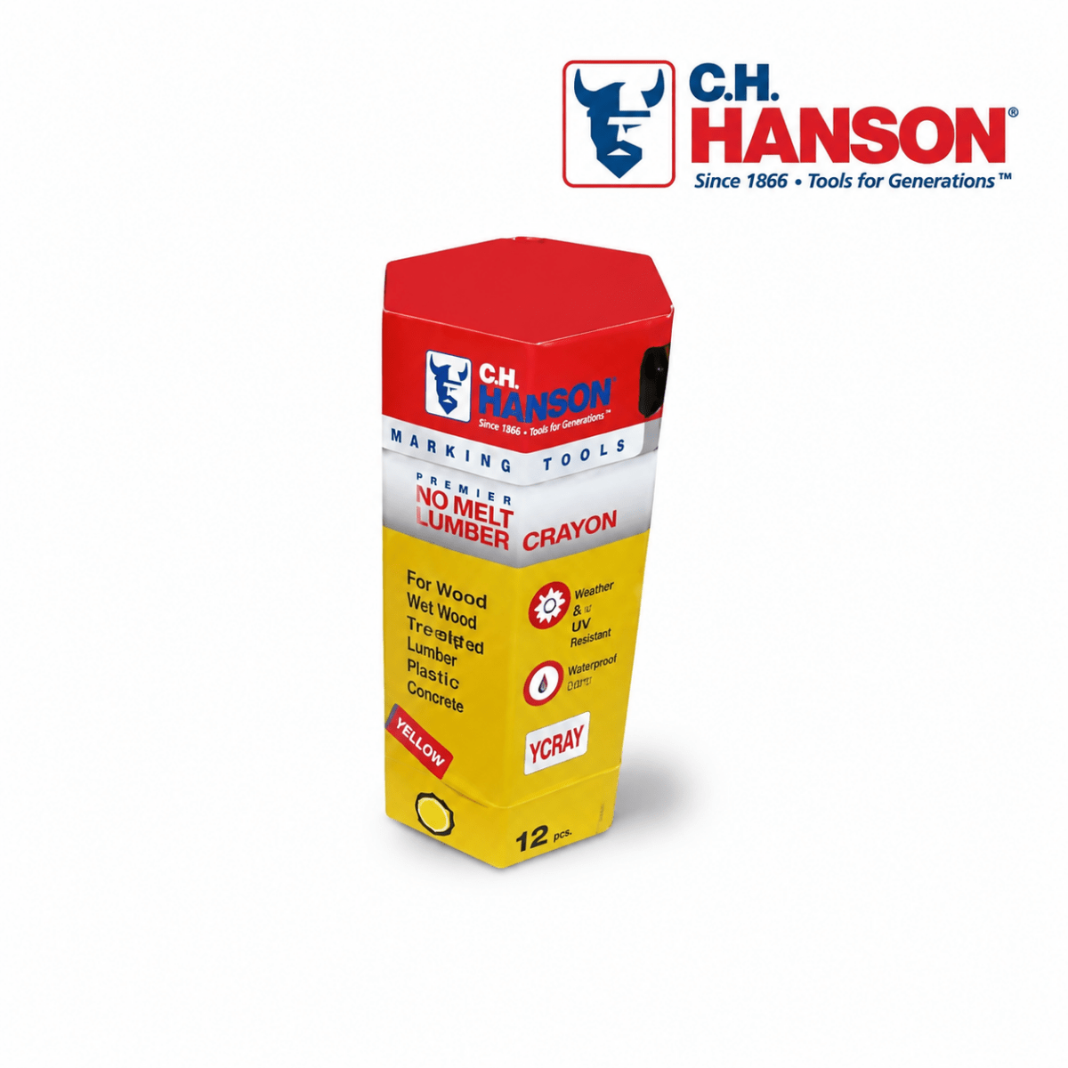 C.H Hanson No Melt Lumber Crayon - AIMS Industrial Supplies