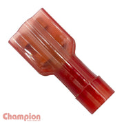Champion 309WF Red Female Push-On Full Insulated 6.3mm - 100/Pack - AIMS Industrial Supplies