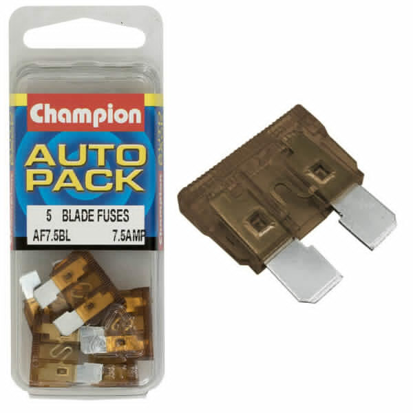 Champion AF7.5 Blade Fuse AF 7.5 Amp Tan - 50/Pack