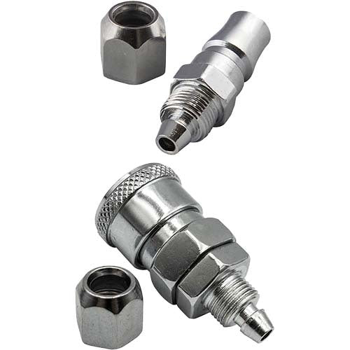 Champion Air Hose Repair Fitting Suits 3/8"-10mm Hose Steel (Nitto) - Pack of 3 - AIMS Industrial Supplies