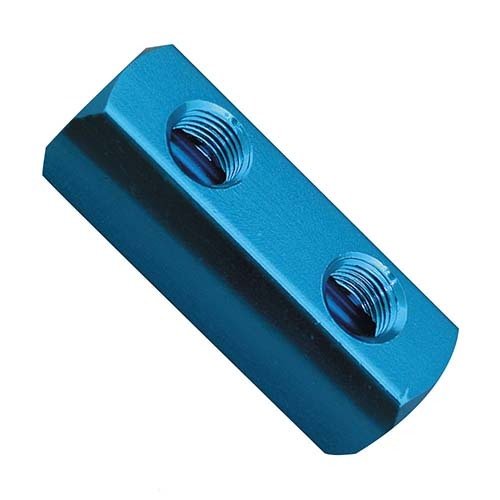 Champion Aluminium 2 Way Manifold Block - AIMS Industrial Supplies
