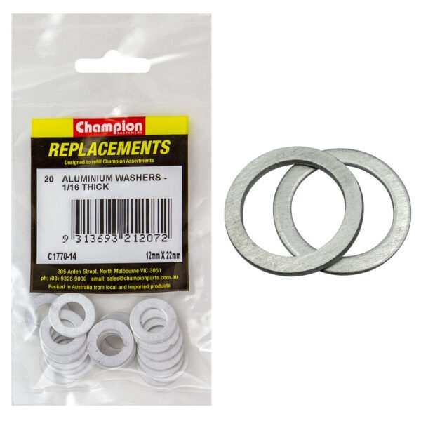 Champion Aluminium Washer Assortment Refil Metric - AIMS Industrial Supplies