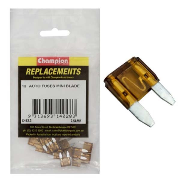 Champion Auto Mini Blade Fuse - AIMS Industrial Supplies