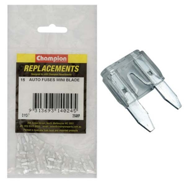 Champion Auto Mini Blade Fuse - AIMS Industrial Supplies