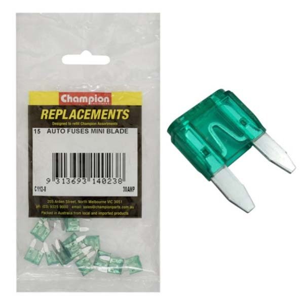 Champion Auto Mini Blade Fuse - AIMS Industrial Supplies