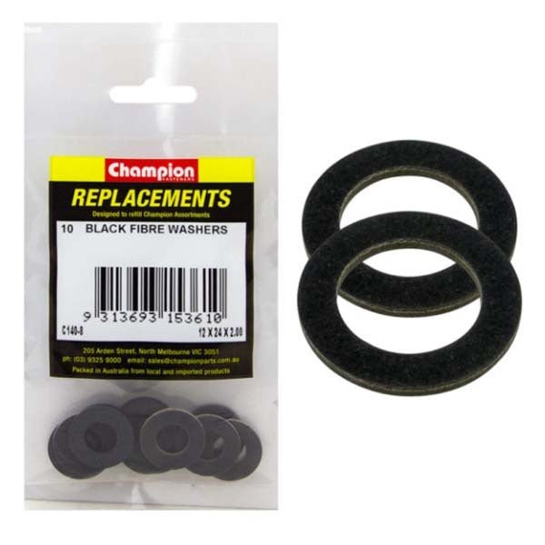 Champion Black Fibre Washer - AIMS Industrial Supplies