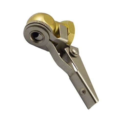 Champion BTC5 Airline 1/4" Long Clip Female Tyre Chuck Brass/Steel -Box of 3 - AIMS Industrial Supplies