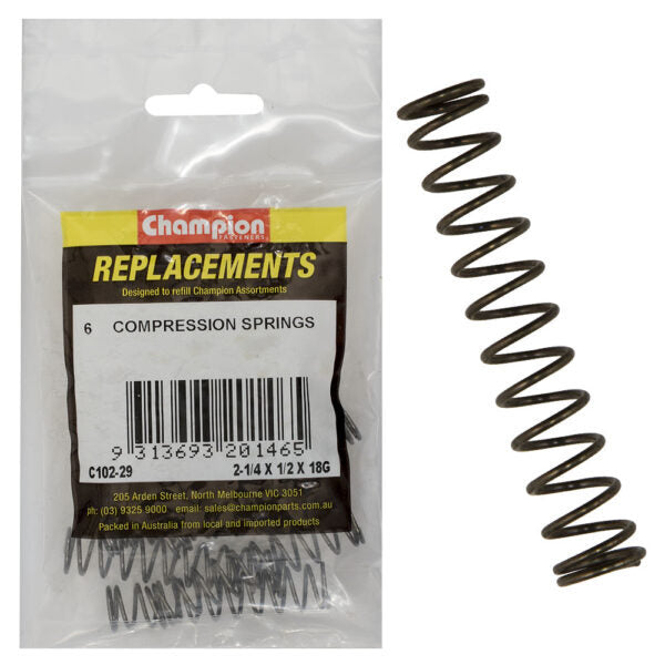 Champion C102-29 Compression Spring 56 x 12 x 1.2mm - 6/Pack