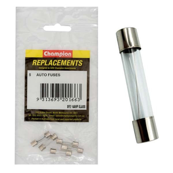 Champion C105-11 Glass Fuse 3AG 20 Amp - 10/Pack