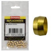 Champion C1412-11 Brass Olive 110 Suit 6mm Copper Tube - 30/Pack - AIMS Industrial Supplies