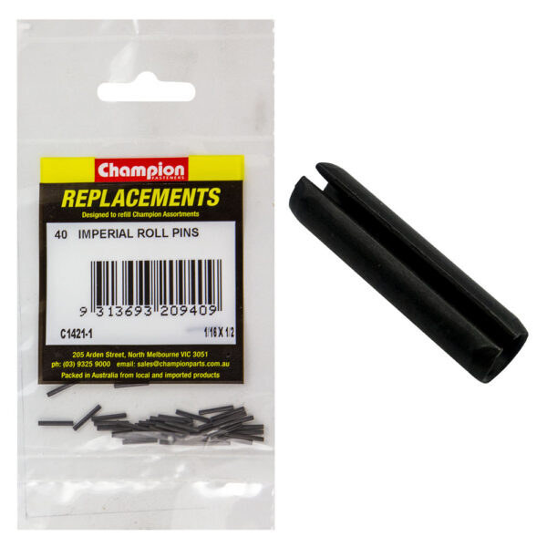 Champion C1421-1 Imperial Roll Pin 1/16 x 1/2" - 40/Pack