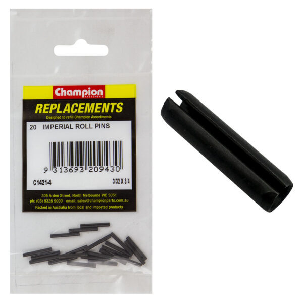 Champion C1421-4 Imperial Roll Pin 3/32 x 3/4" - 20/Pack