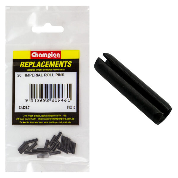 Champion C1421-7 Imperial Roll Pin 1/8 x 1/2" - 20/Pack