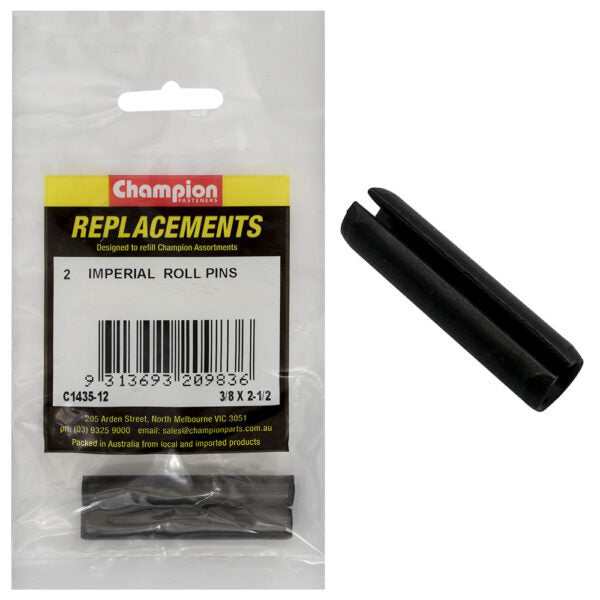 Champion C1435-12 Imperial Roll Pin 3/8 x 2-1/2" - 2/Pack