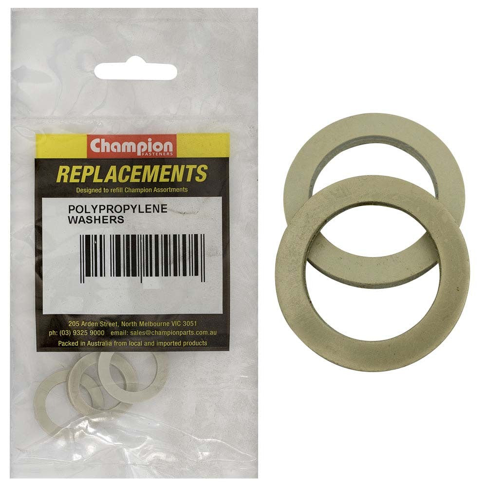 Champion C1460-10 Polypropylene Washer M14 x 20 x 2.4mm - 10/Pack