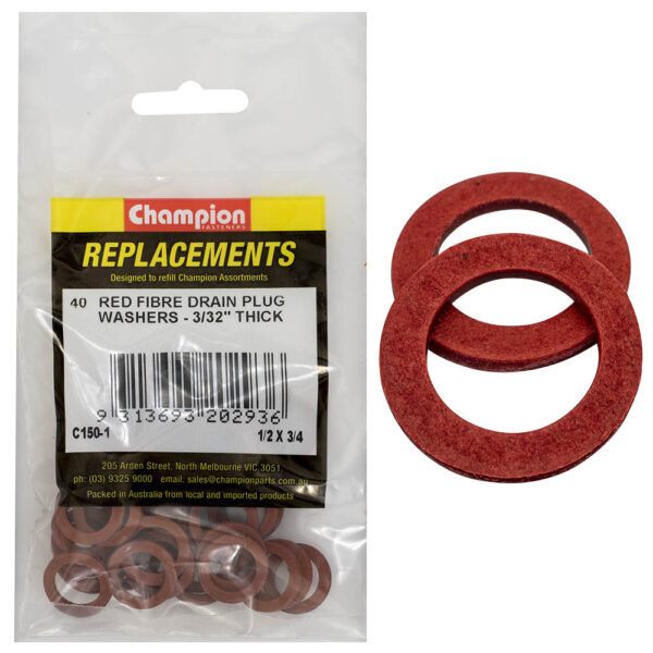 Champion C150-1 Fibre Washer 1/2 x 3/4" - 40/Pack