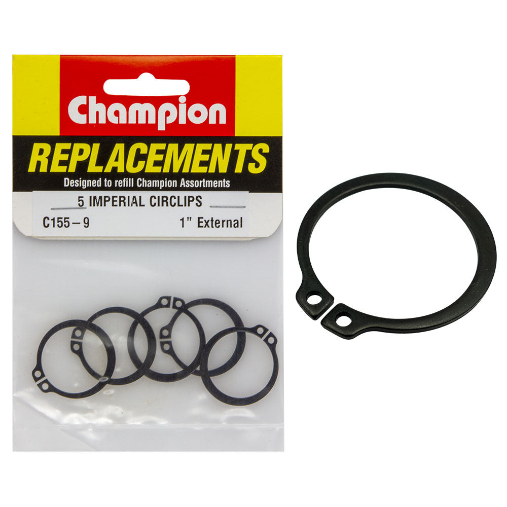 Champion C155-9 External Circlip 1" - 5/Pack