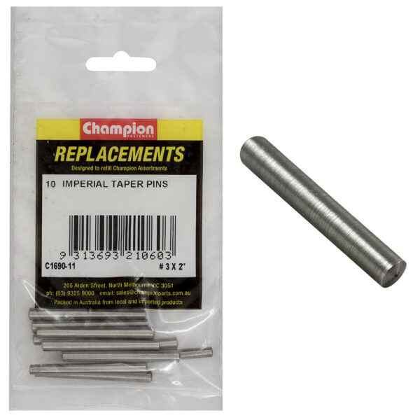 Champion C1690-11 #3 X 2" Taper Pin - 10/Pack