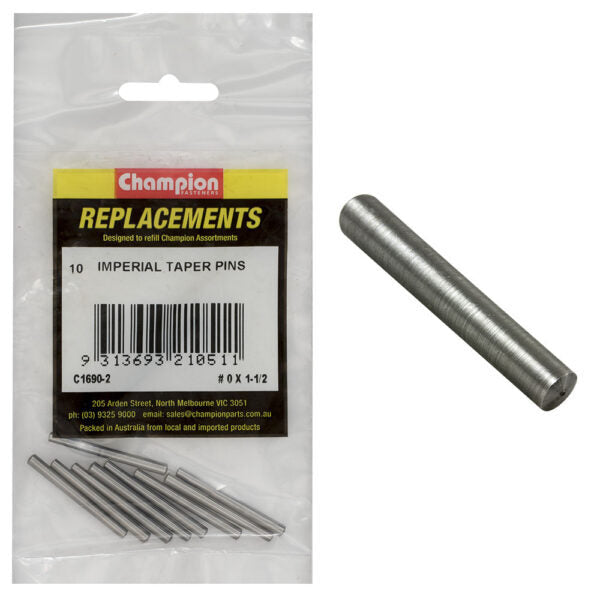Champion C1690-2 #0 X 1-1/2" Taper Pin - 10/Pack