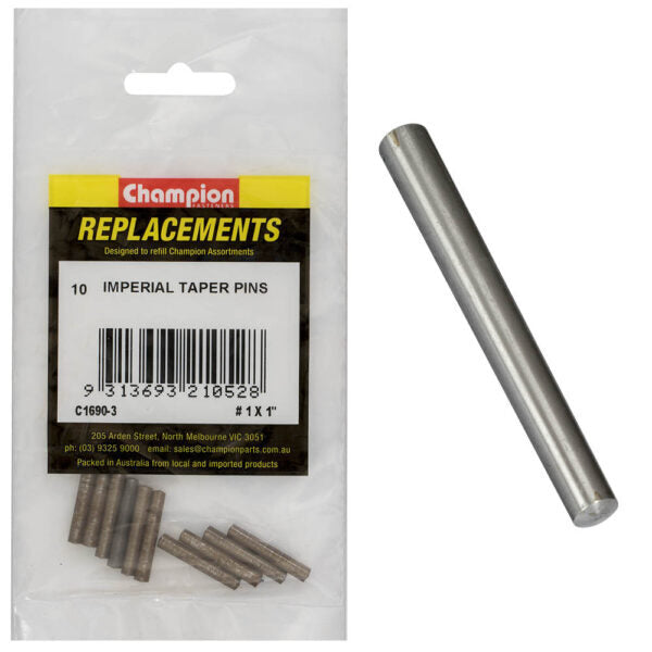 Champion C1690-3 #1 X 1" Taper Pin - 10/Pack
