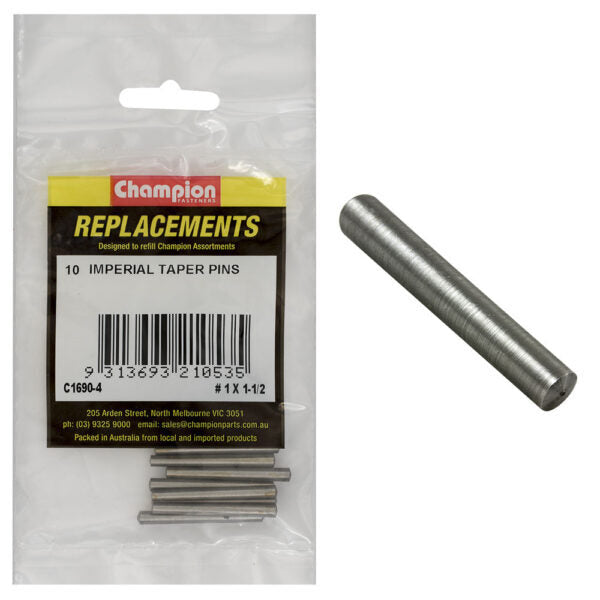 Champion C1690-4 #1 X 1-1/2" Taper Pin - 10/Pack