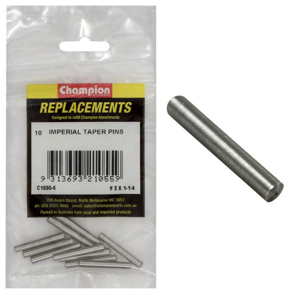 Champion C1690-6 #2 X 1-1/4" Taper Pin - 10/Pack