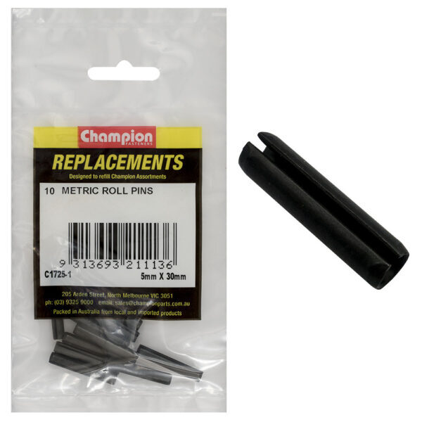 Champion C1725-1 Metric Roll Pin 5 x 30mm - 10/Pack