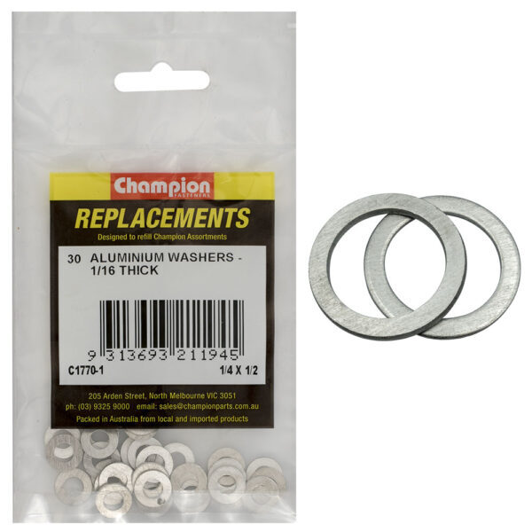 Champion C1770-1 Aluminium Washer 1/4 x 1/2" - 30/Pack