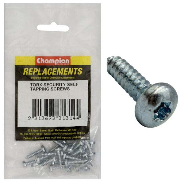 Champion C1776-4 Pan Head Torx Self Tapping Screw 3.5 x 25mm - 25/Pack