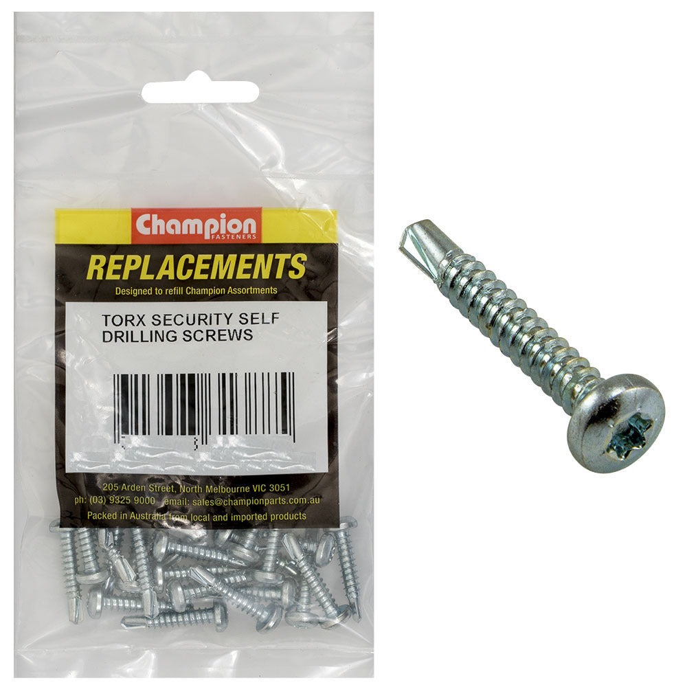 Champion C1782-9 Torx Self Drilling Screw 4.2 x 32mm Zinc - 25/Pack