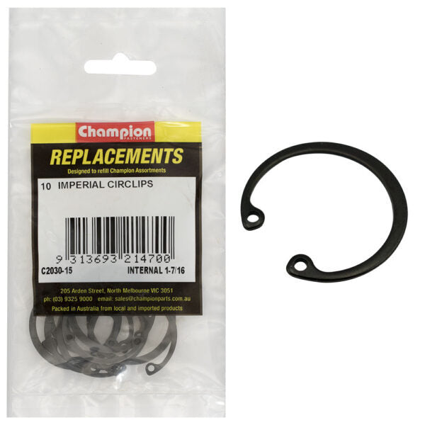 Champion C2030-15 Internal Circlip Imperial 1-7/16" -  10/Pack