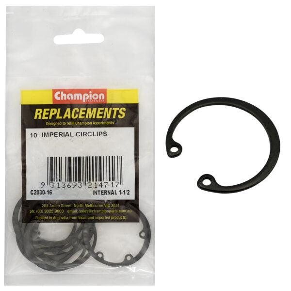 Champion C2030-16 Internal Circlip Imperial 1-1/2" -  10/Pack
