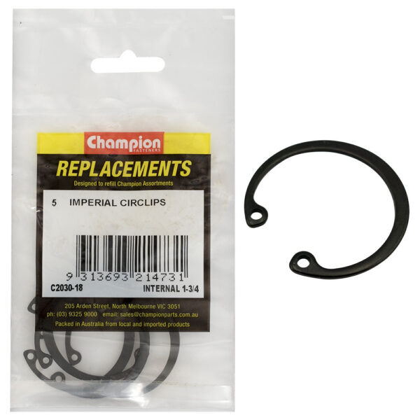 Champion C2030-18 Internal Circlip Imperial 1-3/4" -  5/Pack