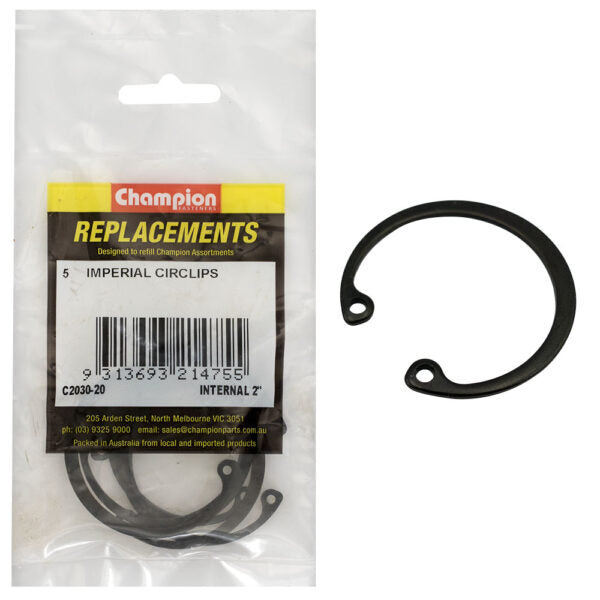 Champion C2030-20 Internal Circlip Imperial 2" -  5/Pack
